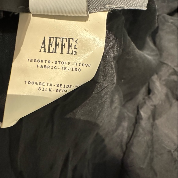 Alberta Ferretti 100% Silk black long sleeve blouse - Picture 3 of 3